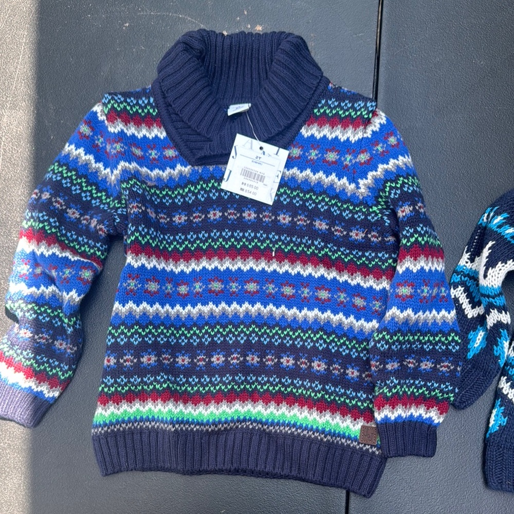 Janie and Jack Multicolor Knit Sweater